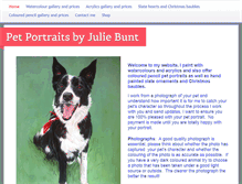 Tablet Screenshot of petportraitsbyjuliebunt.com